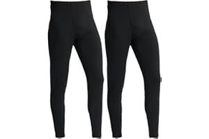 LANBAOSI 2er Pack Herren Thermo Unterhose Lang Unterhosen Herren Winter Funktionsunterwäsche Männer Skiunterwäsche Thermounterwäsche