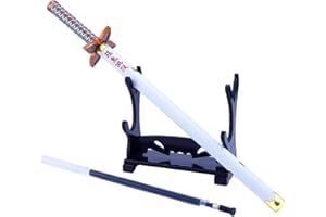 VEGAWIWI Stylos à encre gel de 0,5 mm - Encre noire - En forme d'épée de samouraï japonaise - Cadeau pour les fans d'anime - Recharge d'encre remplaçable (C068)