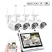 Produktbild ANRAN [HD 1080P Wireless DVR] 4CH WIFI DVR NVR mit 12" Monitor Wireless Security Kamera System mit 4 wasserdicht 960P Outdoor 36IR Nachtsicht IP Videoüberwachung Kamera Plug & Play Keine Festplatte