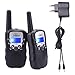 Produktbild Fetoo Walkie Talkie für Kinder PMR446 mit Akku, Standladeschale 0,5W 8 Kanäle VOX Taschenlampe Funkgeräte (2er-Set, Schwarz)