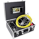 VIELSEITIG: Anstatt einen hohen Preis für das Mieten von Ausrüstung oder den Einsatz eines Klempners zu zahlen, macht es die Pipe-Kamera einfach, zu wissen, was mit den Abwassertunneln nicht stimmt. Die Pipeline-Inspektionseinheit kann unter Fußböden, Innenwänden, Dachböden, Dachrinnen und Schornsteinen eingesetzt werden und kann sogar zur Untersuchung von Schimmel- und Wasserschäden durch Rohrleitungen verwendet werden.