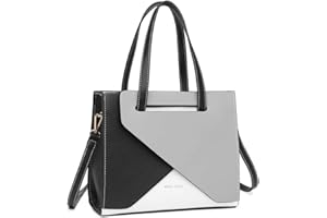 Miss Lulu Borsa a Mano da Donna Borsa a Mano alla Moda, Borsa a Tracolla, con Tracolla Regolabile, Può Contenere Tablet da 9,7 ', Può Cambiare la Corrispondenza a Blocchi di Colore