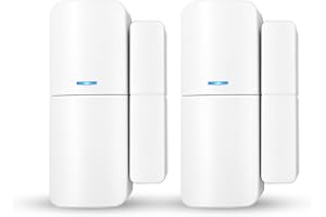 AGSHOME Système d'alarme Capteurs pour Portes Et Fenêtres (2Pack)