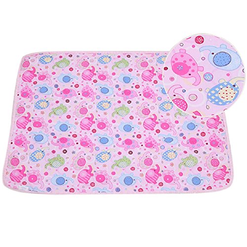 Malloom® Waterproof Baby Changing Pads kids Mat Cover Burp Breathable (Pink)