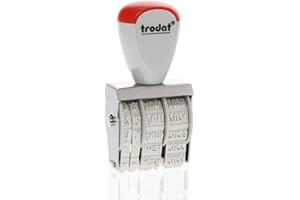 ‎TRODAT Trodat Rechteckig 1010 Classic Datumsstempel Deutsch, Monat abgekürzt, Abdruckgröße 4 x 26 mm