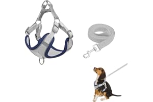 NOKDAL Katzengeschirr Soft Katzengeschirr mit Leine Verstellbar Katzengeschirr Ausbruchsicher Cat Harness Katzengarnitur Softgeschirr Escape Proof Cat Harness Set mit Reflektierenden Streifen für Haustiere