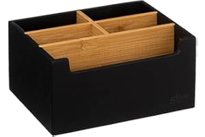 5 FIVE SIMPLY SMART 5five - naturéo Organizador de 5 Compartimentos Negro