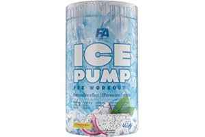 Fitness Authority FA Nutrition Ice Pump Booster | 463g je Behälter | Pre-Workout Training Kühleffekt Body Building | L-Citrullin Beta Alanin Koffein | Nahrungsergänzungsmittel (Dragon Fruit)