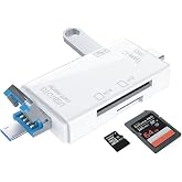 6 in 1 Kart Okuyucu Adapt&ouml;r, &Ccedil;oklu USB, OTG, SD Kart, Flash Okuyucu, YD-40 (YD-40 BEYAZ)