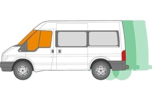 Just Kampers Ford Transit Thermal Blind mat Windscreen Window Cover Cab Kit Compatible with Ford Transit 2000-2013