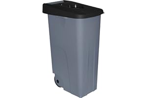 Denox Conteneur Recyclage, 85 L, Noir