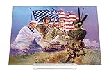 Reloj de escritorio Militar Bandera de los EEUU Marines tanques piloto Decoraci&oacute;n Retro
