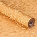 Produktbild HOYOYO 43,2 x 198,1 cm Golden Selbstklebend Regal Liner, Feuchtigkeit Proof Kommode Schublade Papier Regal Schimmelfest Antifouling Kontakt Papier, Maple Leaf