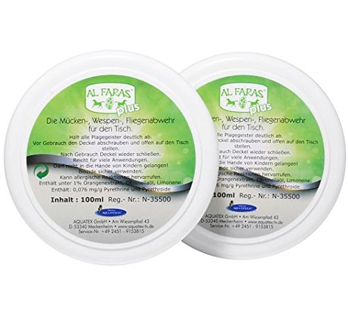AL FARAS Insektenschutz mit Langzeitwirkung Tisch-Tiegel 2x 100ml