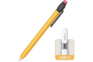 TRONWIN Apple Pencil USB-C Case,Silicone Sleeve Protective Cover Perfect Grip Skin Classic Design with Sturdy Clip Compatible with Apple Pencil usbc 3rd generation