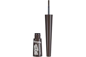 ‎RIMMEL Rimmel London Brow Shake wypełniający puder, niezawodny, naturalnie wyglądające grube brwi, ciemnobrązowy, 8 g