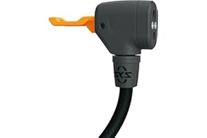 SKS GERMANY MV Easy Cabezal de Bomba (Cabezal de válvula Multi-Valve optimizado, Adaptador con Palanca de Bloqueo ergonómica, de plástico Reforzado, Adecuado para válvulas SV, AV y DV), Negro