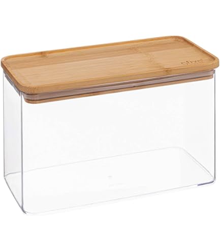 5five - boîte de conservation rectangulaire couvercle bambou eske