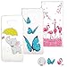 Price comparison product image MOTIKO (3 Pack) Galaxy Note 9 Case - 3 Pieces Clear TPU Gel Silicone Protective Cover Anti-Scratch Ultra Thin Rubber Cases Pack of 3 for Samsung Galaxy Note 9 - Elephant/Blue Butterfly/Flamingo