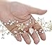 SWEETV Bohemian Headpiece Crystal Pearl Bridal Hair Vine Flower Halo Wedding Headband Tiara, Gold