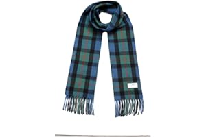 TG Thistle Gem Traditional Tartan Clan Scarves – Multicolor, super-soft Scottish Clan Tartan Scarf - Perfect for both Men and Women