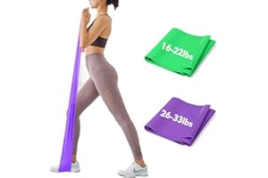 ‎IMOEBEL iMoebel Fitness Band Gymnastikband Fitnessbänder - 2 STÄRKEN 8-10kg/12-15kg Premium Lang 1,8/2 Meter Übungsband widerstandsbänder für Yoga, Pilates, Crossfit, Rehabilitation