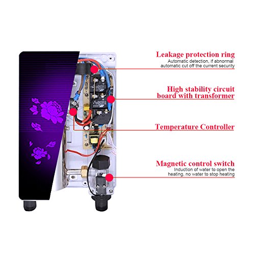 TOPQSC Elektrische Warmwasserbereiter gesteuert Warmwasserspeichern 6KW 220V Speicher Heizung Warmwassergerät warmwasserboiler - 5