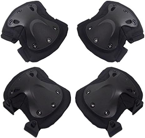 Outdoor Sports Equipment Knee Protection Elbow Ride Guard Climbing Universal Protector , black