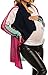 Zeta Ville Women's Maternity Waterfall Knit Coat Wrap Cardi Colour Block - 353c (Fuchsia, UK 14/16)