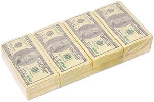 GEAKV S-TROUBLE 8 Packs Serviette Papier 100 Dollar Pâte de Bois Brut Mouchoir Mouchoir Fête