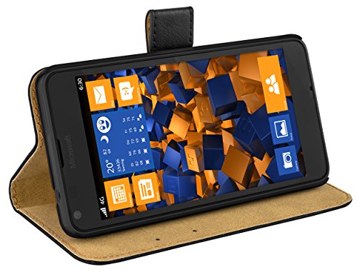 Preisvergleich Produktbild mumbi Ledertasche im Bookstyle für Microsoft Lumia 640 Tasche