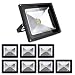 Produktbild 8X 50W LED Fluter / Strahler / Flutlicht LED / 85-265V / IP65, Warmweiss, 4000 - 4500 Lumen [Energieklasse A+]