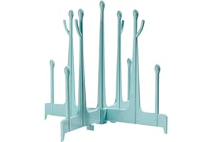 CPJJ 1PCS scola biberon scola borracce porta biberon scola bottiglie scolabiberon detergente Portabiberon Multifunzionale per Asciugatura e Conservazione in Blu - Ideale per Neonati