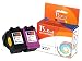 Produktbild TS-Print 2er-Set Tintenpatronen ersetzt HP-302-XL schwarz Black + DREI-farbig tri-Color