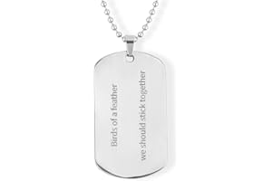 Mikovivi Birds of a Feather Necklace, Stainless Steel Singer Album Inspired Merch with Flannel Trendy Pendant Necklace Jewelry Gifts for Concert Fans