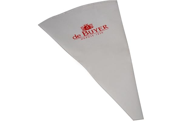 De Buyer - Poche pâtissière en coton ré-utilisable - Longueur 40 cm -, Blanc