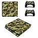 Produktbild Morbuy PS4 Slim Skin Design Folie Aufkleber Sticker schützende Haut Schale für Sony Playstation 4 Slim Konsole und 2 Dualshock Controller (Army Camo)