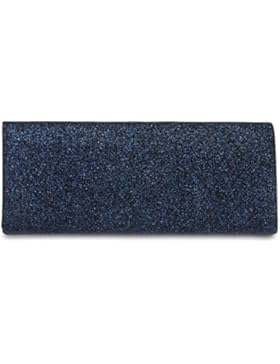 CASPAR TA343 elegante Damen Glitzer Clutch Abendtasche