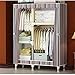 Produktbild Tragbar Kleiderschrank, Kleidung Wandschrank, Speichern Veranstalter Mit hängenden rack-D 43"x18"x68"