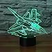 Produktbild Neuheit Baby Schlaf Beleuchtung Flugzeug Led Nachtlicht 7 Farbwechsel 3D Flugzeuge Tischlampen Kinder Geschenke Dekor Nachttischlampe Lampara