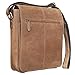 Produktbild STILORD 'Gabriel' Vintage Umhängetasche Leder Herren 13,3 Zoll MacBooktasche Schultertasche Messenger Studium Uni Büro Arbeit Echtleder ocker - braun