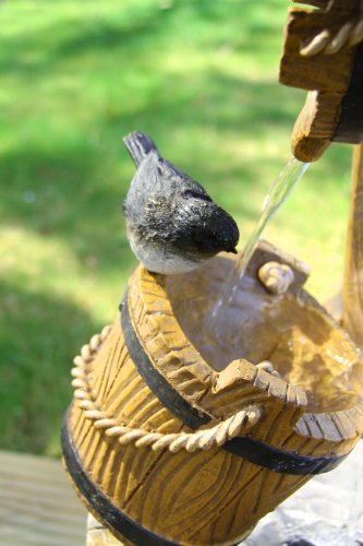 Solaray Solarbrunnen Solarbetriebener Gartenbrunnen Wunschbrunnen, Mehrfarbig, 74cm x 31,5cm - 2