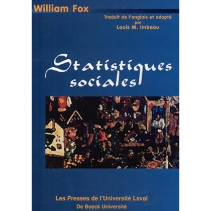 Statistiques sociales Statistiques sociales