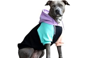 Spark Paws Dog Hoodie Jumper - Premium Quality, Buttery Soft, Superior Comfort and Fit, Calming Fleece Interior, Suitable for All Breeds - Cyber Punk, XXL