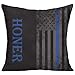 Produktbild Proud Clothing Square Pillow Covers - Thin Blue Line Honor Cushion Case for Sofa Bedroom Car - Inserts Are Not Included - 18" X 18"
