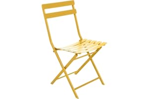 Hespéride Silla de jardín Plegable 'Greensboro' Amarillo Mostaza
