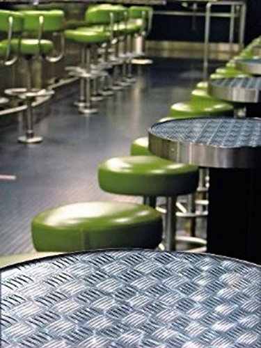 Linea Hogar Klebefolie Dekofolie Folie Metall Riffelblech hochglanz silber (220 x 90cm) - 2