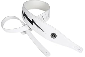 YUEKO Cool Lightning Pattern/Flame Correa para guitarra eléctrica/bajo