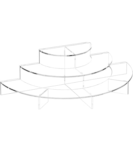 FixtureDisplays® Medium Multiple Plate Acrylic Rack Display Holder - View #2