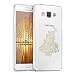 Produktbild kwmobile Hülle für Samsung Galaxy A5 (2015) - TPU Silikon Backcover Case Handy Schutzhülle - Cover klar Magisches Dreieck Design Gold Transparent